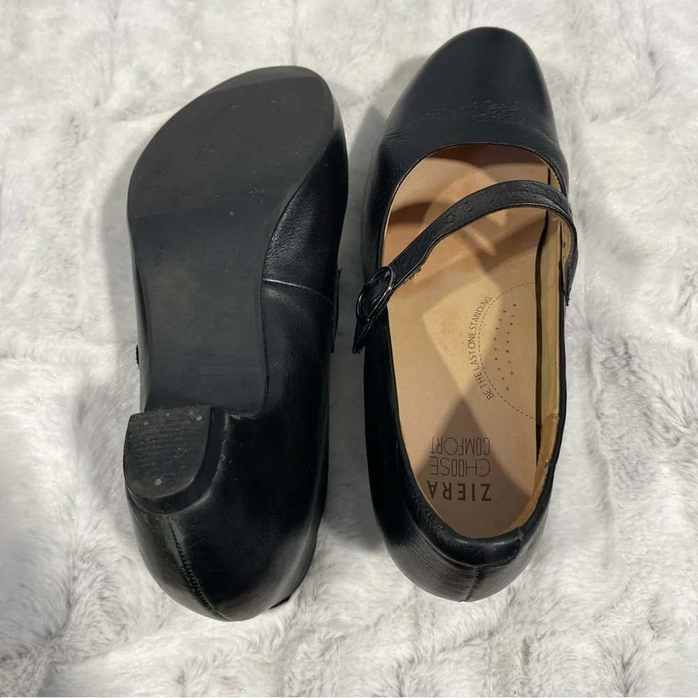 Ziera choose comfort Women's Black Leather Shoes size 9.5